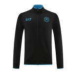 Napoli Training Sweatshirts Viertelreißverschluss 2023-24 Schwarze